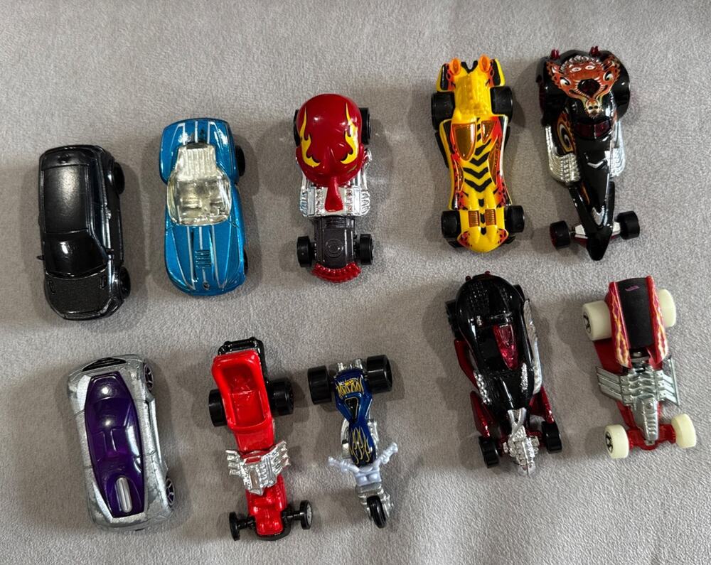 Lot Of 10 Hot Wheels Die Cast Maisto & More Cars Toy Cars Vehicles Motorcycle